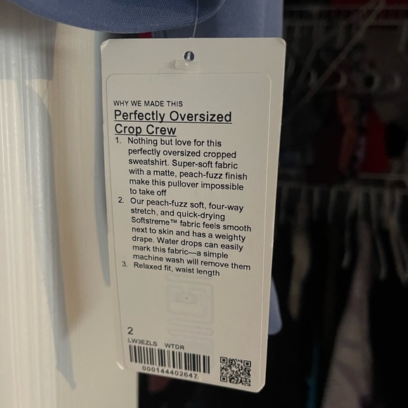 Lululemon Perfectly Oversized cropped Crew size 2 - Picture 5 of 6
